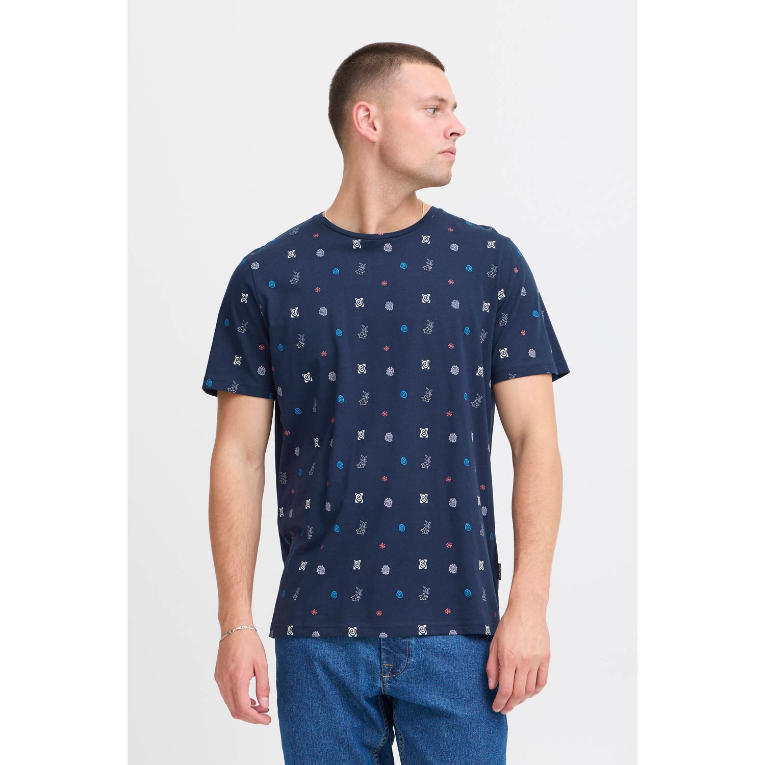 Blend T-shirt donkerblauw