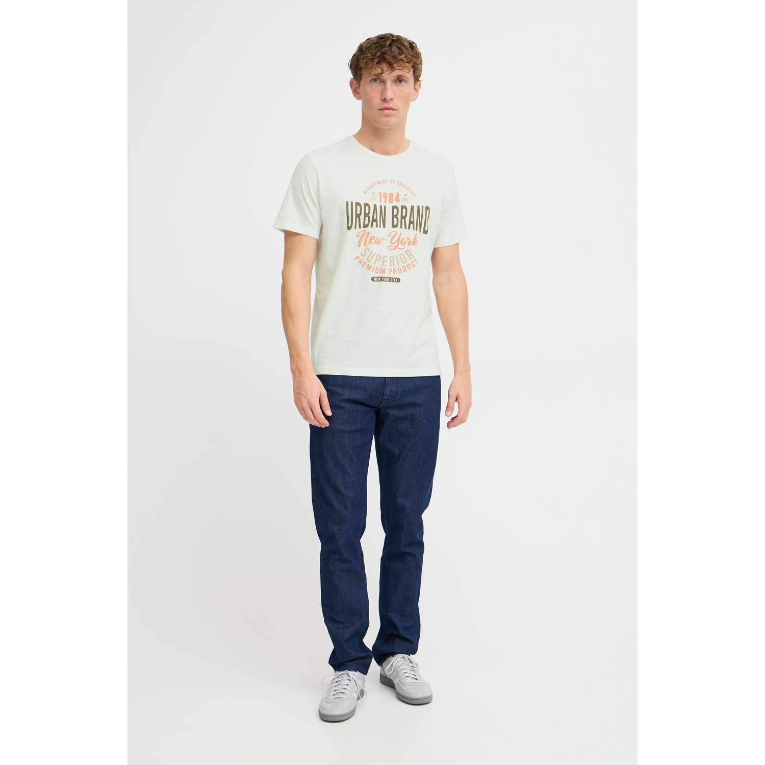 Blend regular fit t-shirt BHJABIN wit