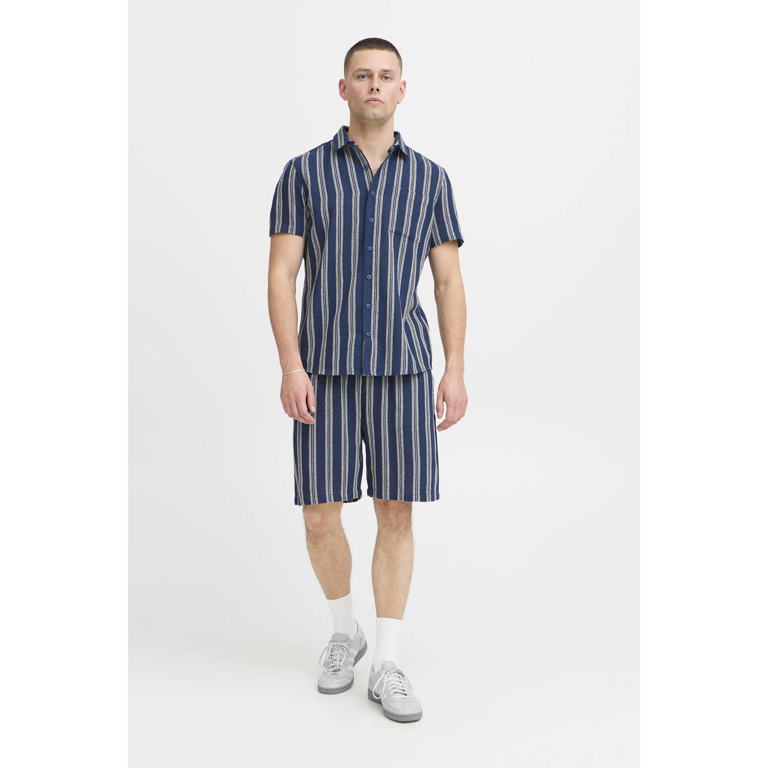Blend regular casual short blauw