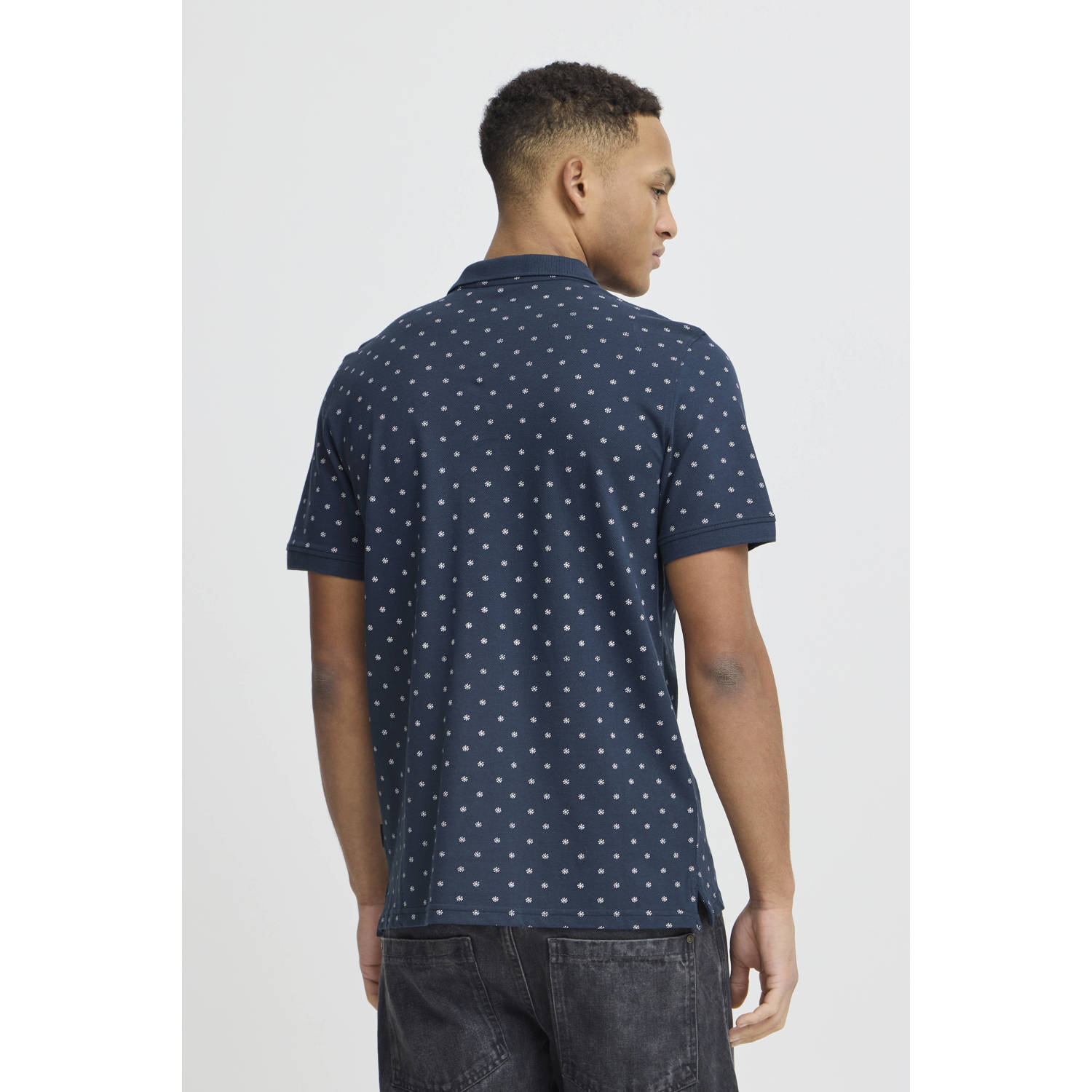 Blend regular polo donkerblauw