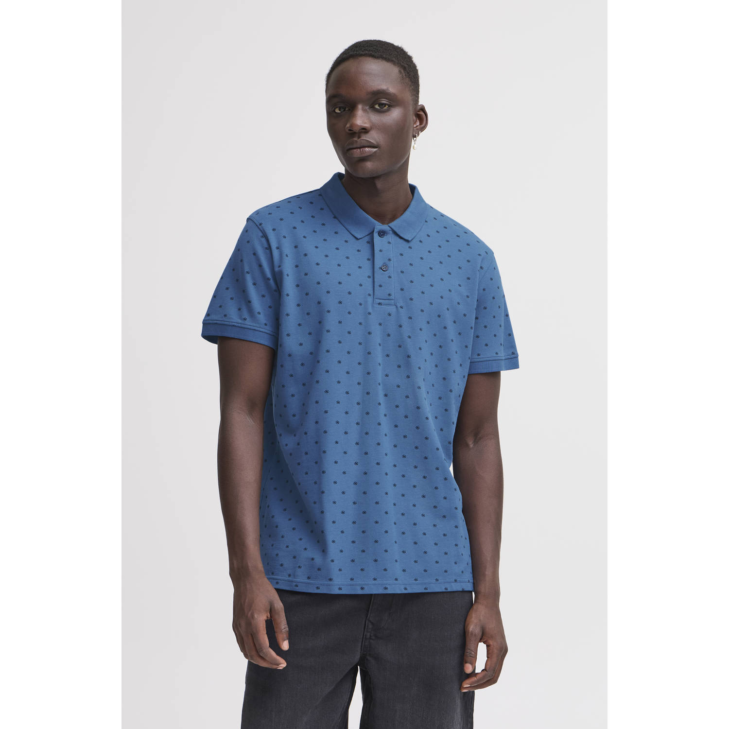 Blend regular polo blauw