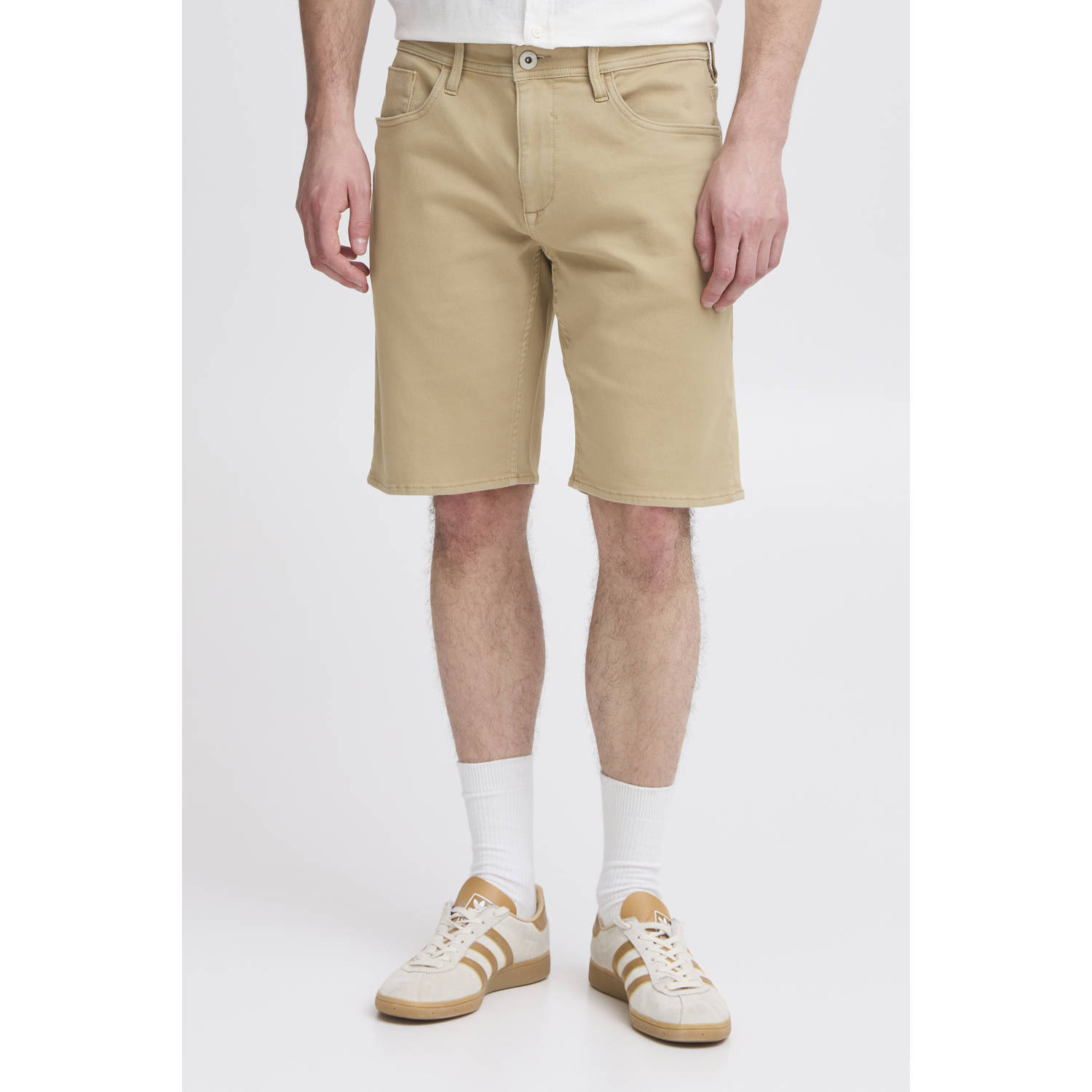 Blend regular fit denim short BHTWISTER beige