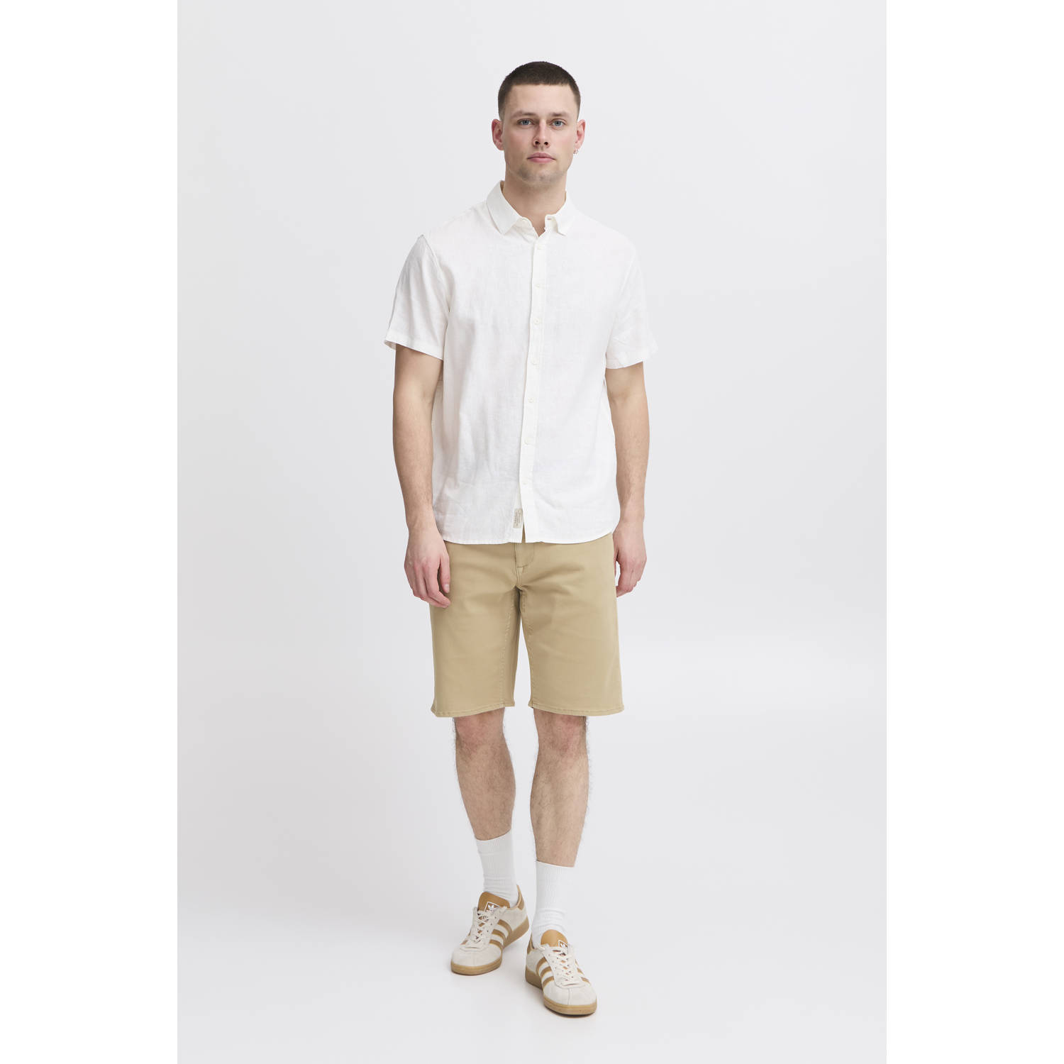 Blend regular fit denim short BHTWISTER beige