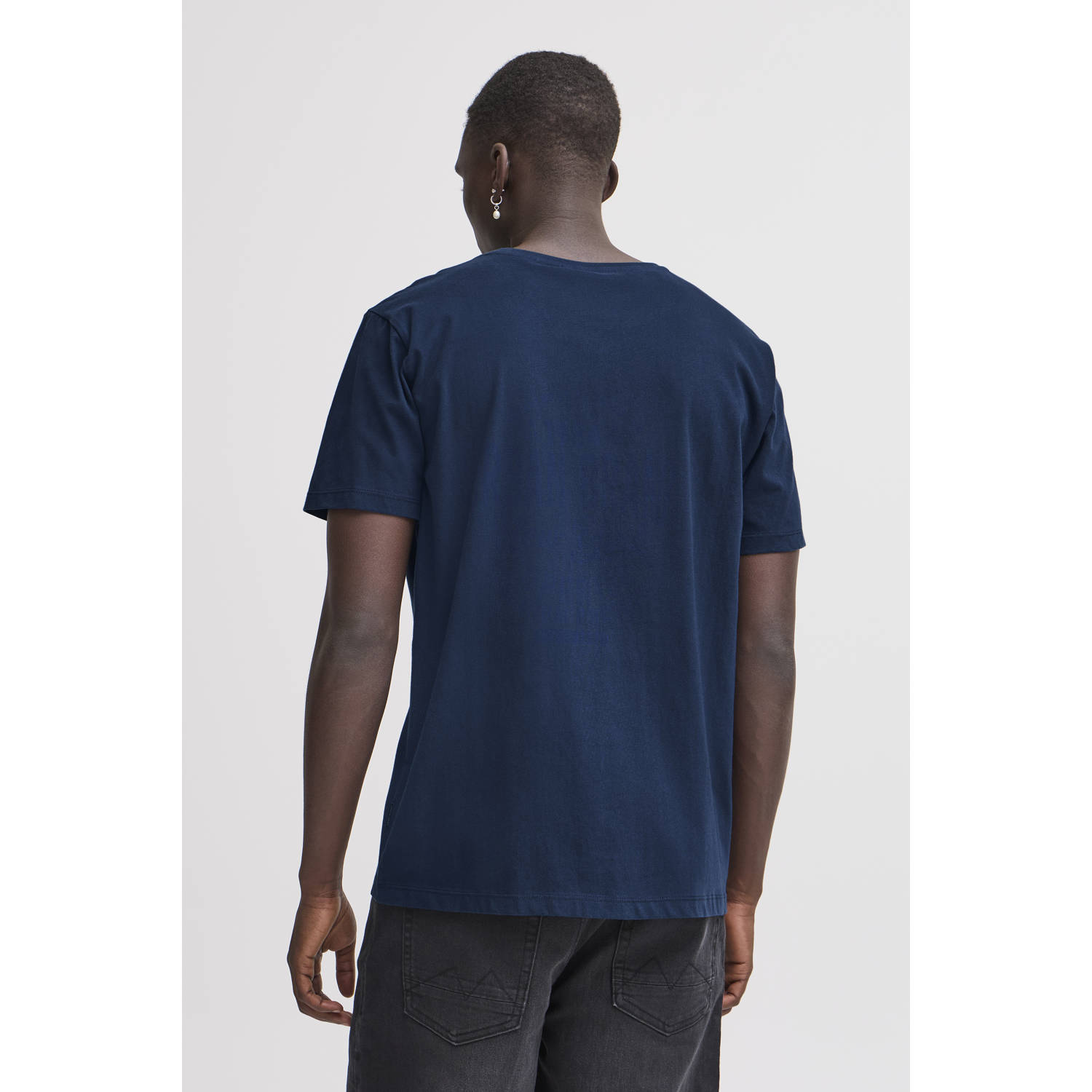 Blend regular fit T-shirt BHJABIN donkerblauw