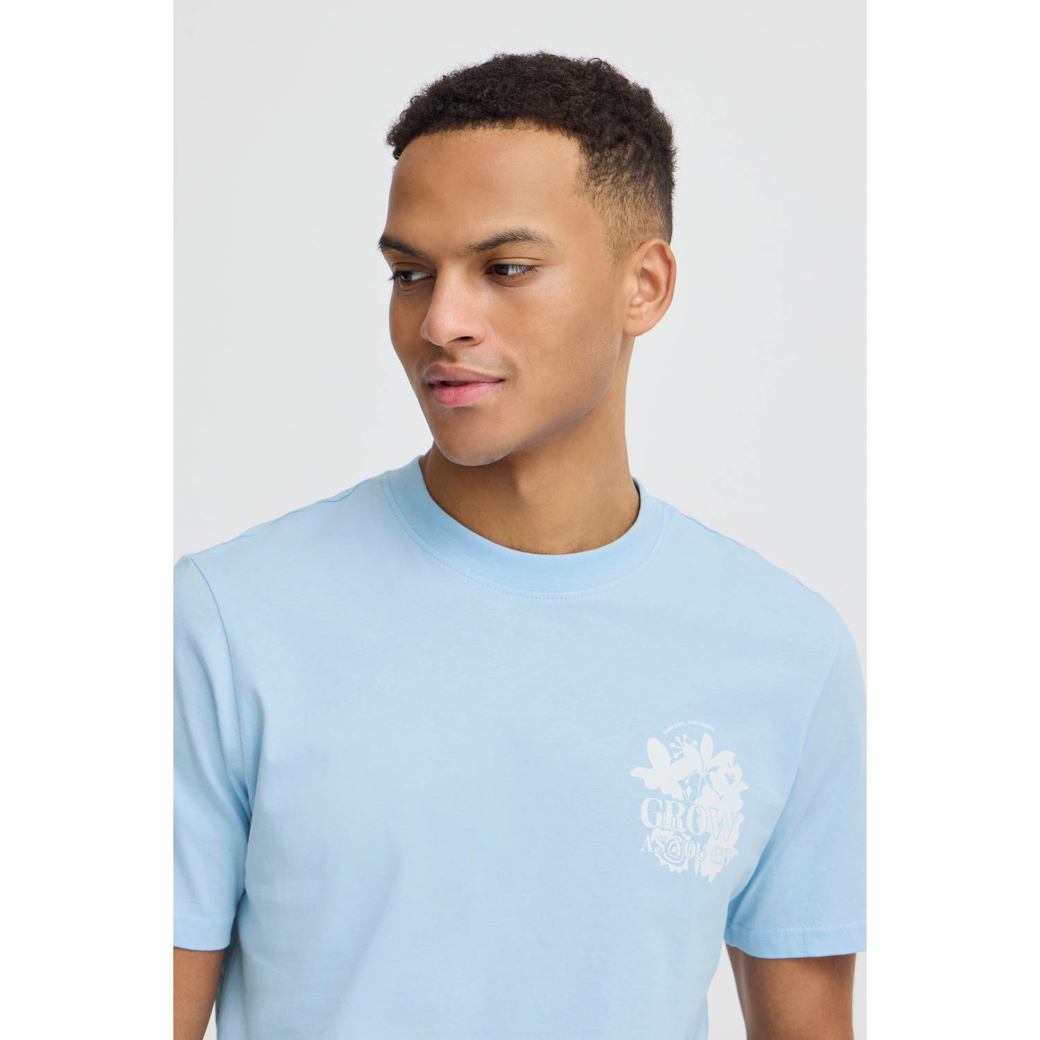 Blend relaxed fit T-shirt BHJAFON blauw