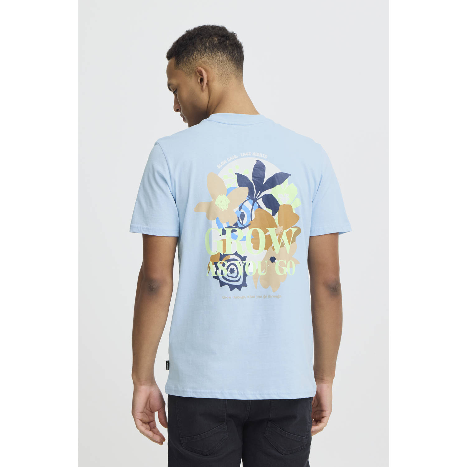 Blend relaxed fit T-shirt BHJAFON blauw