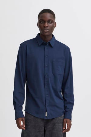 casual overhemd donkerblauw