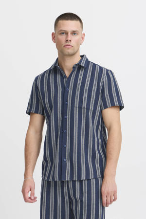 casual overhemd donkerblauw