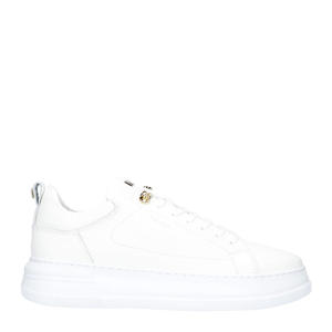  leren sneakers wit