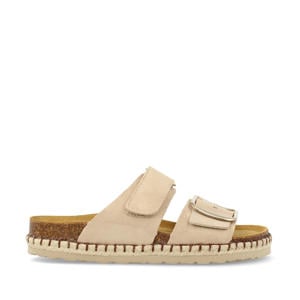 suède slippers beige