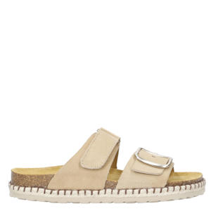   suède slippers beige