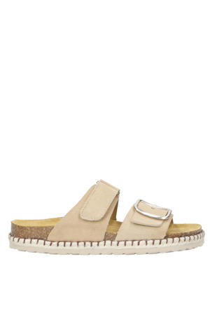  suède slippers beige