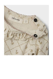 thumbnail: LIL' ATELIER BABY romper NBFGAGO met ruches beige