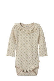 thumbnail: LIL' ATELIER BABY romper NBFGAGO met ruches beige