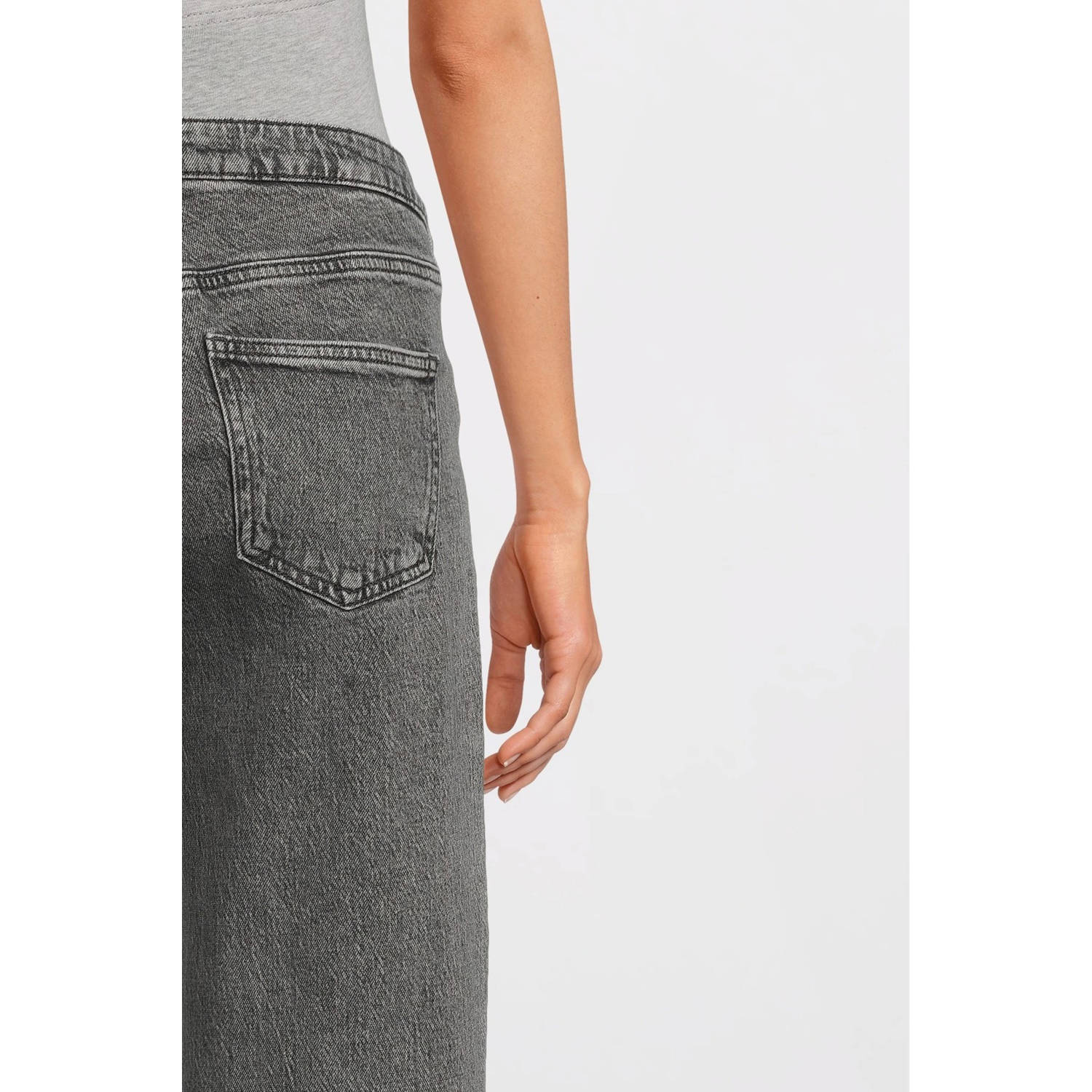 VERO MODA MATERNITY zwangerschapskleding wide leg jeans grey denim