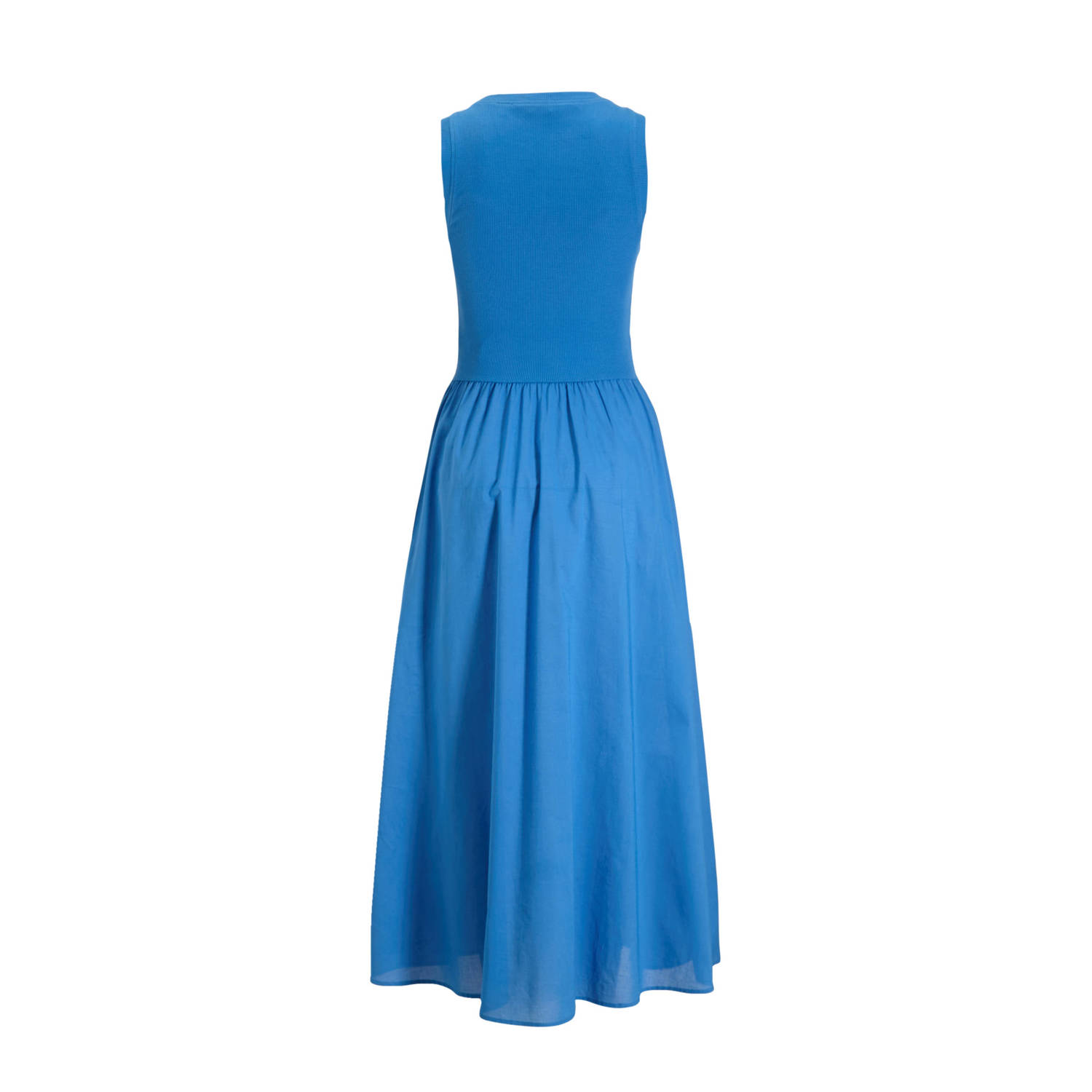 Ruby maxi combi jurk blauw