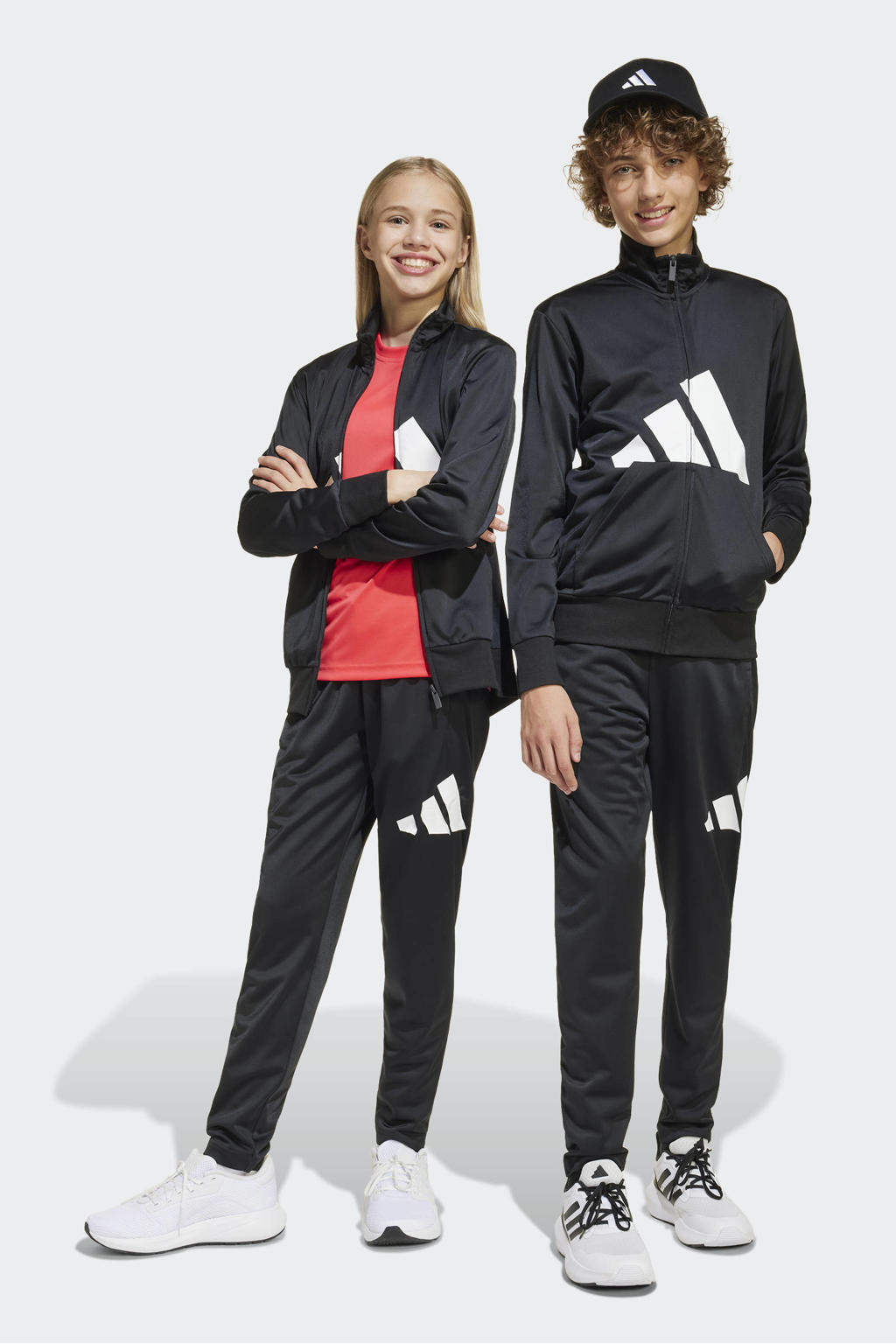 adidas Sportswear trainingspak zwart/wit