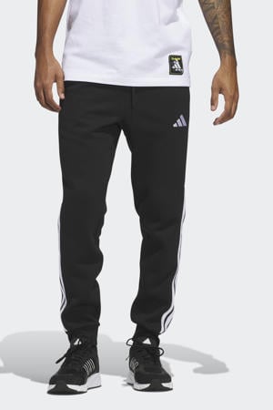fleece joggingbroek 3S zwart