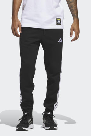 fleece joggingbroek 3S zwart