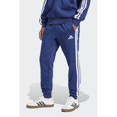 adidas Sportswear fleece joggingbroek 3S donkerblauw afbeelding