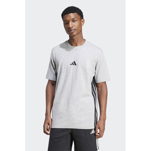 adidas Sportswear regular T-shirt grijs melange afbeelding