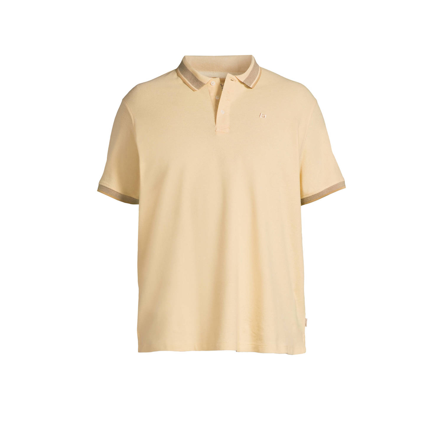 Blend Big regular fit polo lichtgeel
