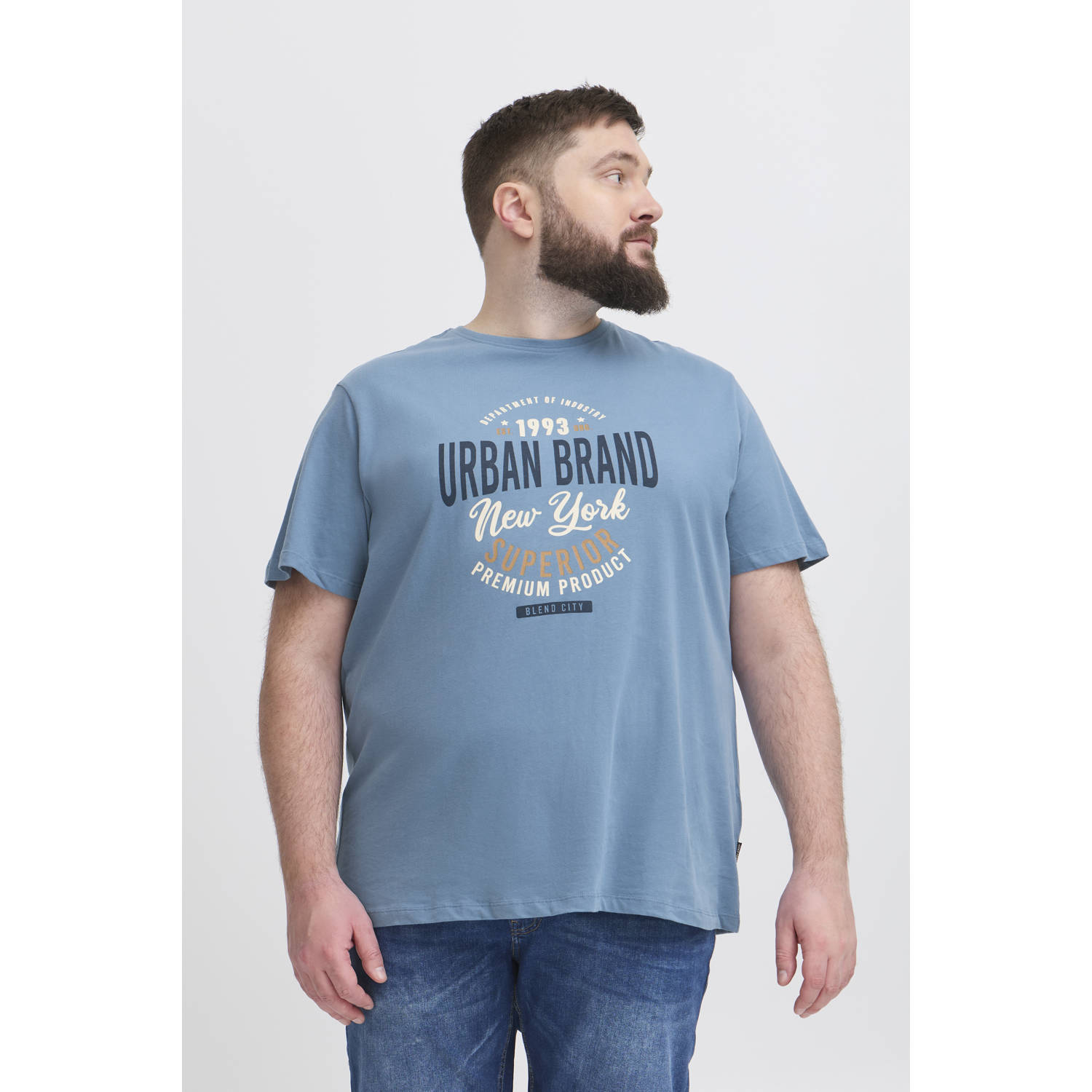 Blend Big T-shirt blauw
