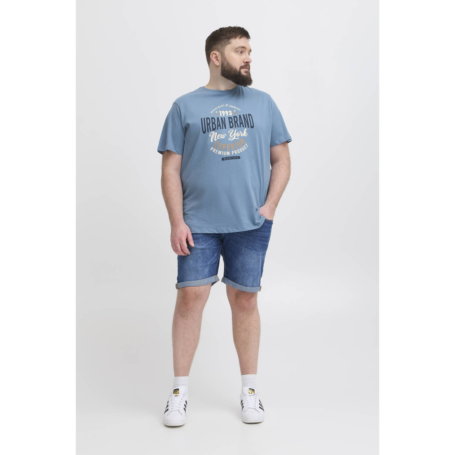 Blend Big T-shirt blauw