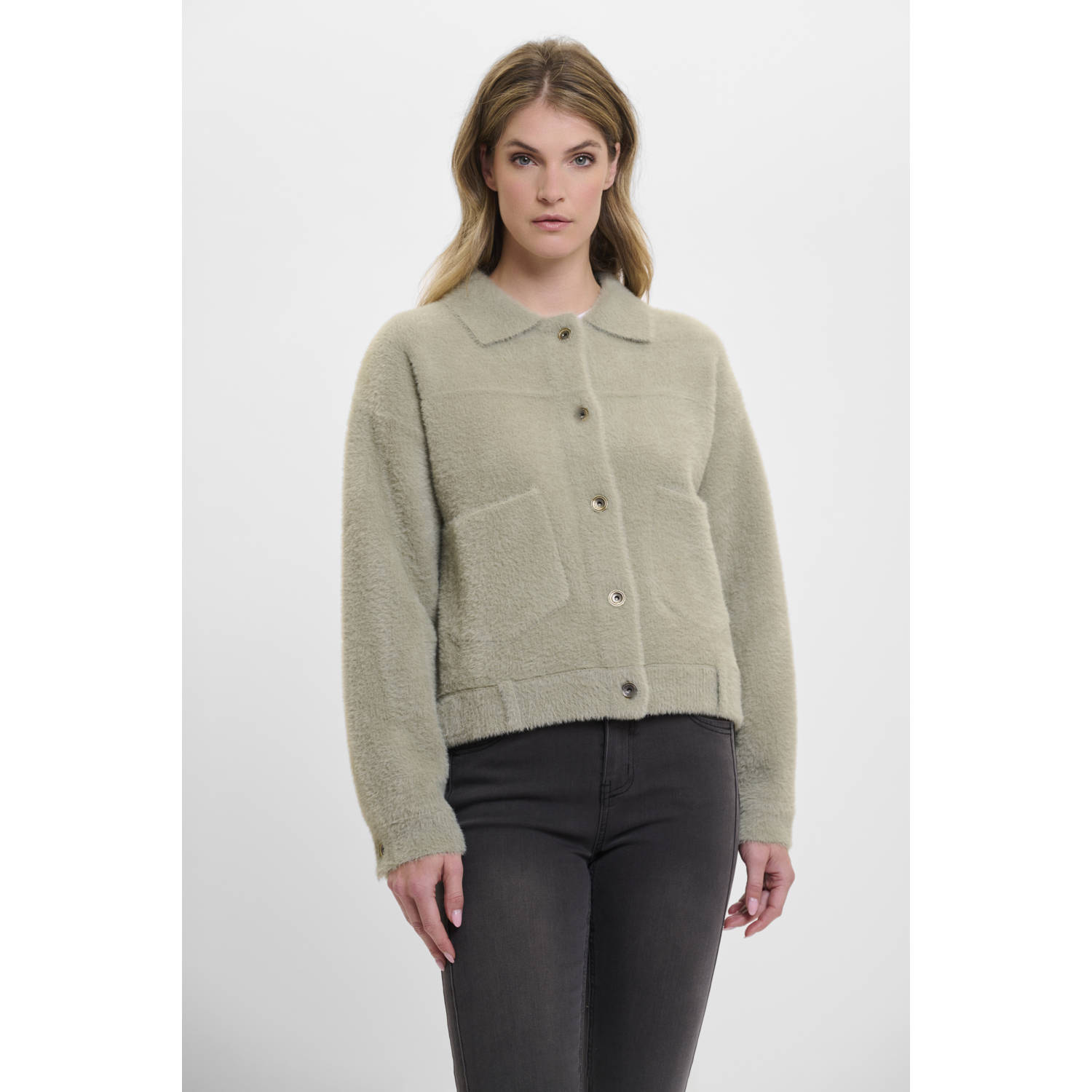 Rino&Pelle Bubbly Boxy Jacket Beige Dames