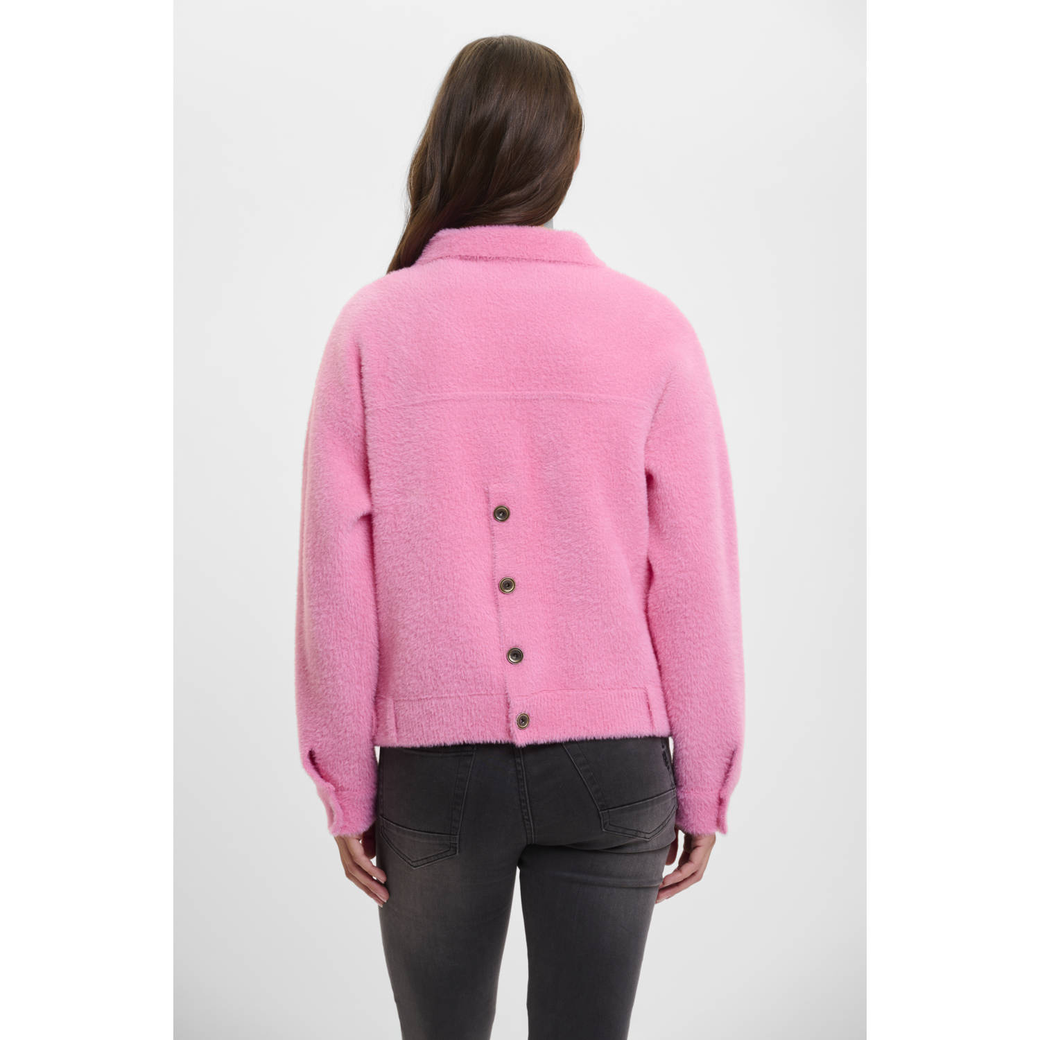 Rino & Pelle gebreid vest roze