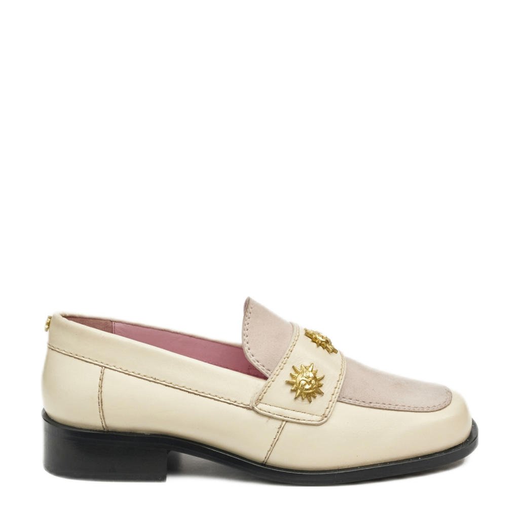 Fabienne Chapot Jim leren loafers ecru | wehkamp