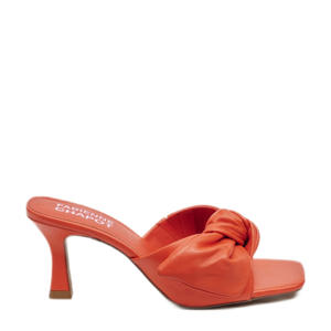 Asha Mule  suède muiltjes oranje