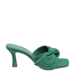 Asha Mule  suède muiltjes groen
