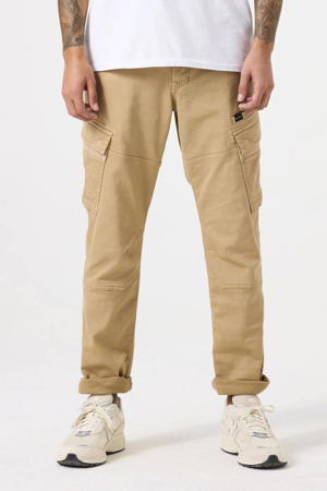 regular fit cargobroek beige