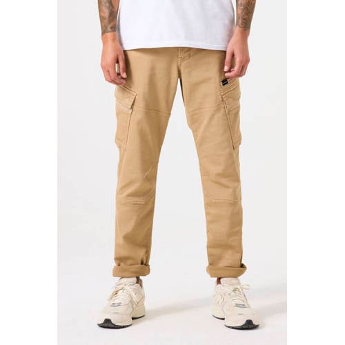Garcia regular fit cargo broek beige afbeelding