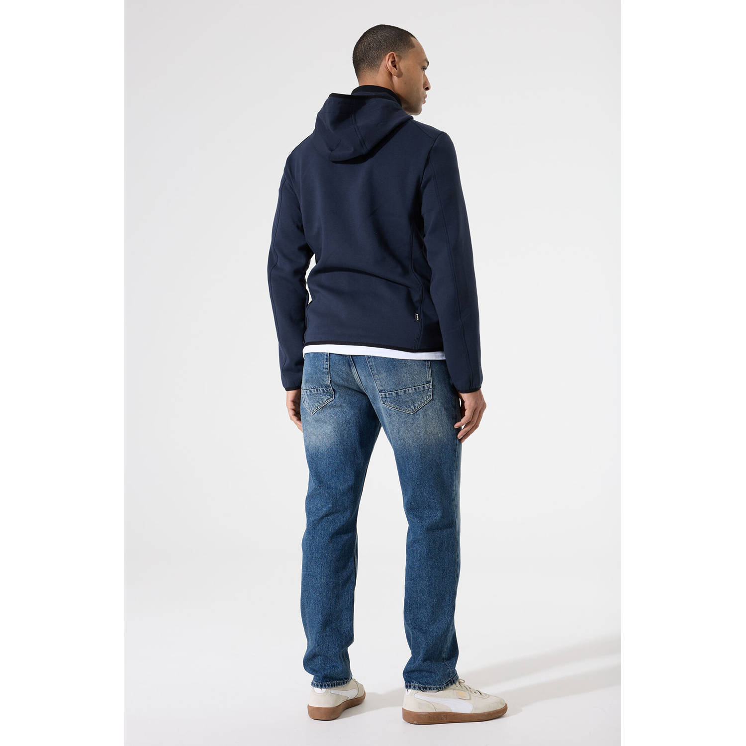 Garcia gewatteerde jas donkerblauw