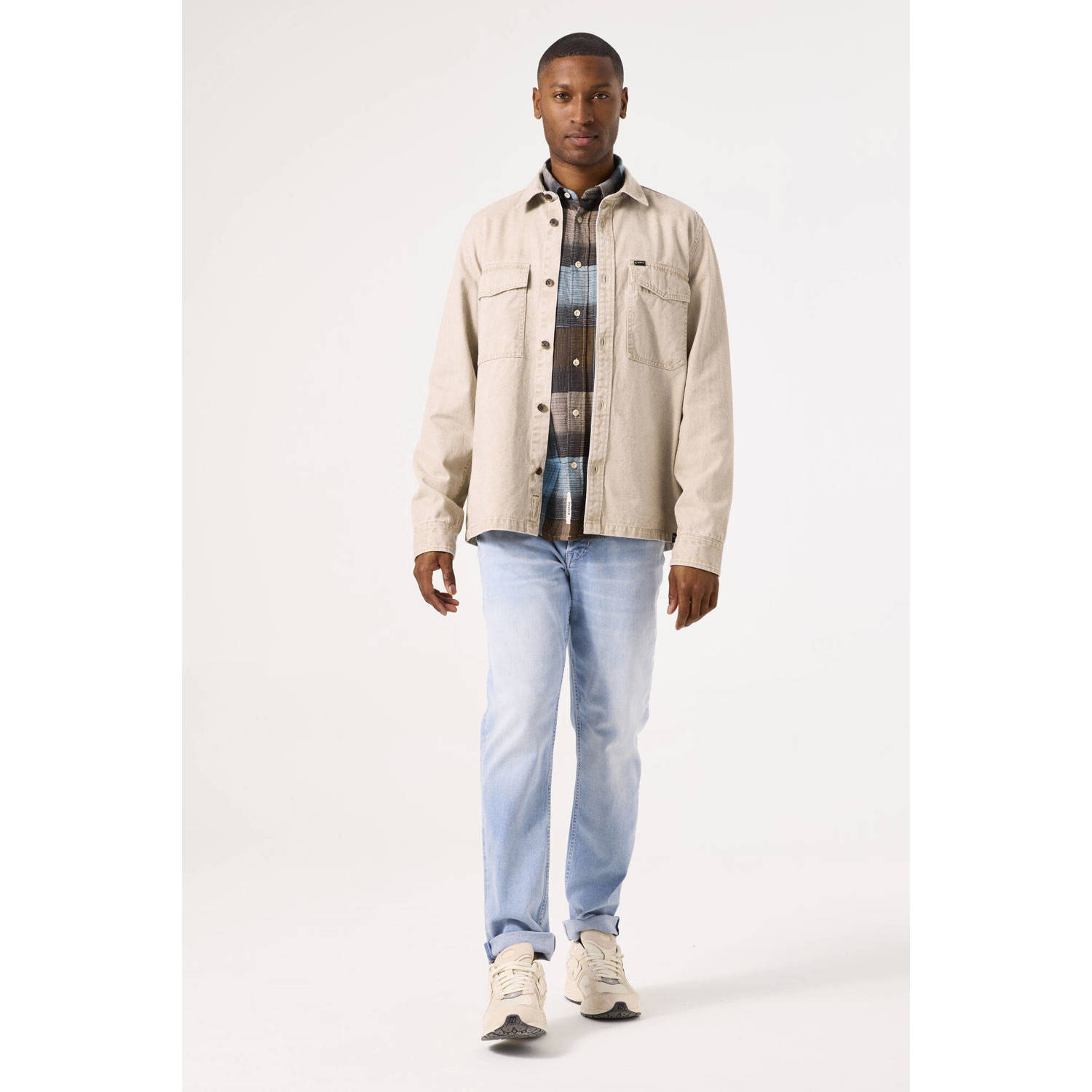 Garcia denim overshirt beige