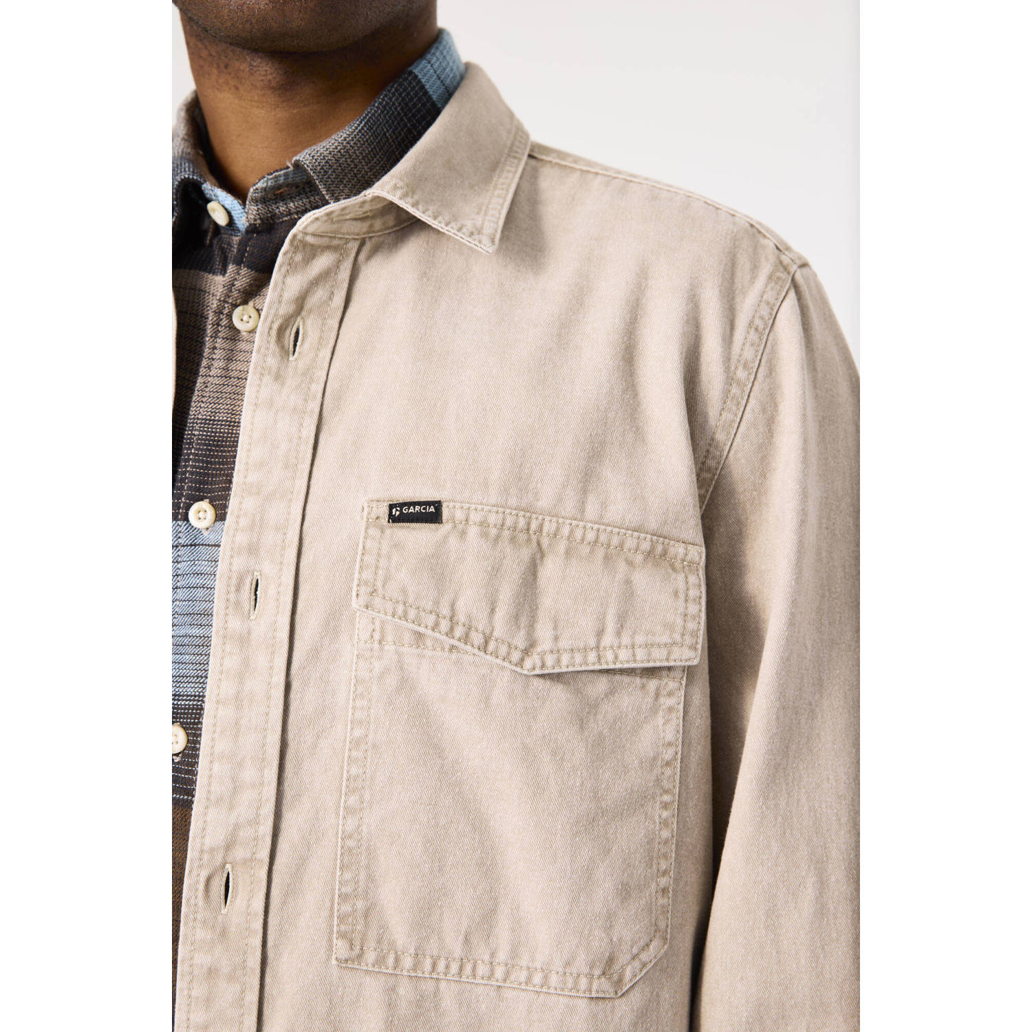Garcia denim overshirt beige