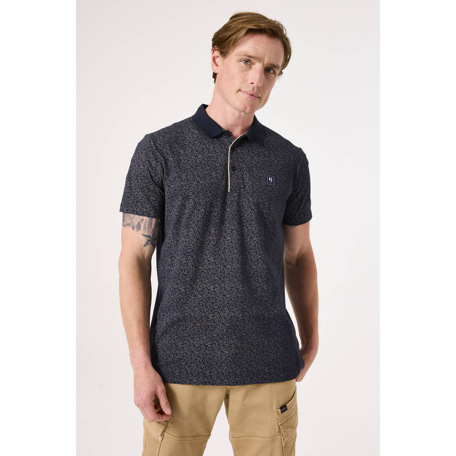 Garcia regular polo donkerblauw