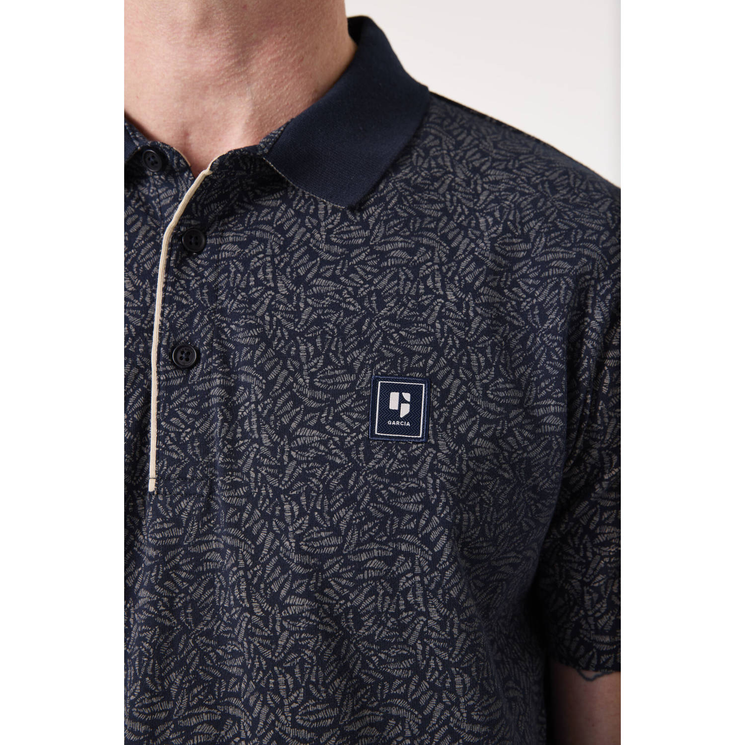 Garcia regular polo donkerblauw