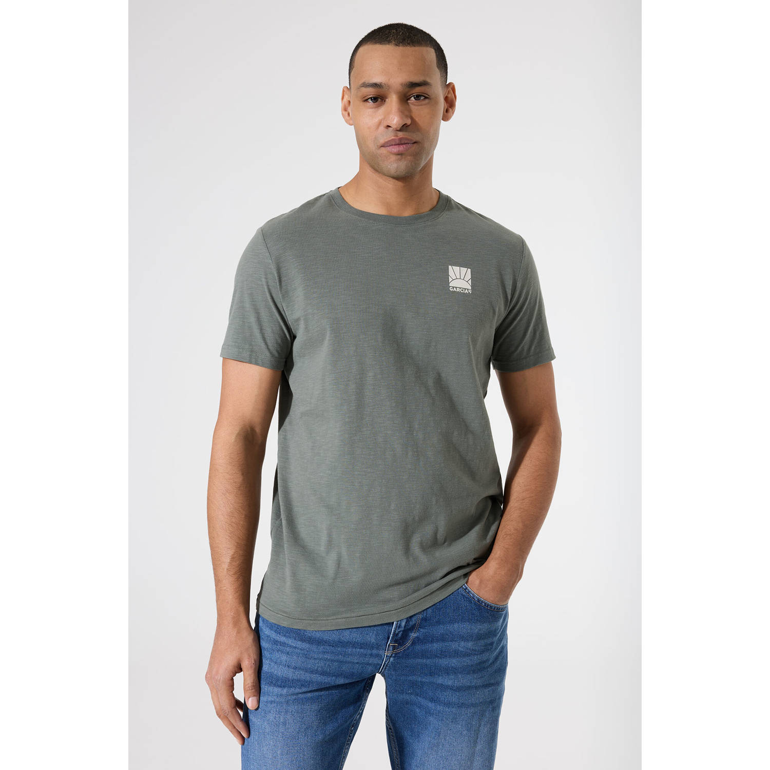 Garcia T-shirt grijsgroen
