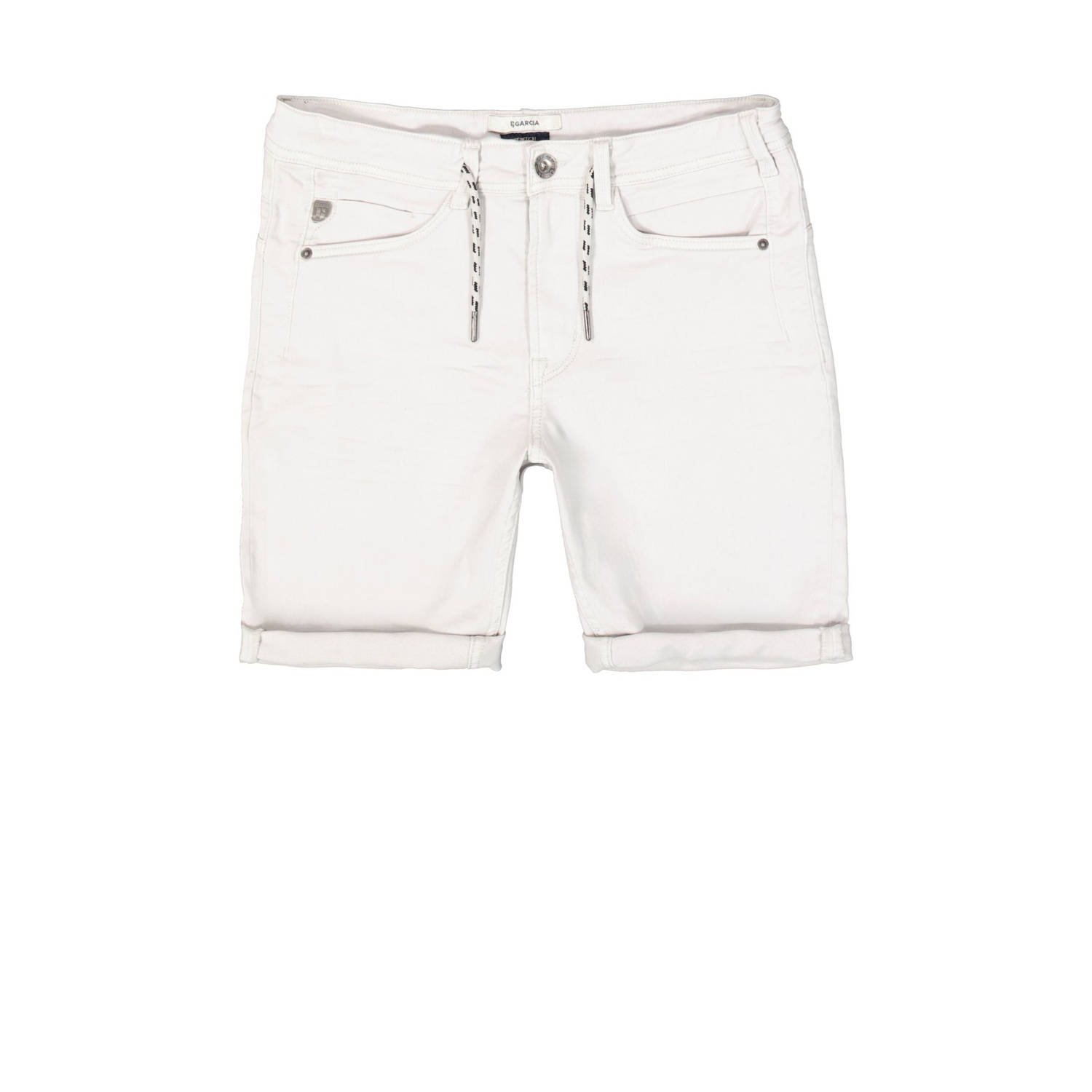 Garcia slim denim short ash grey