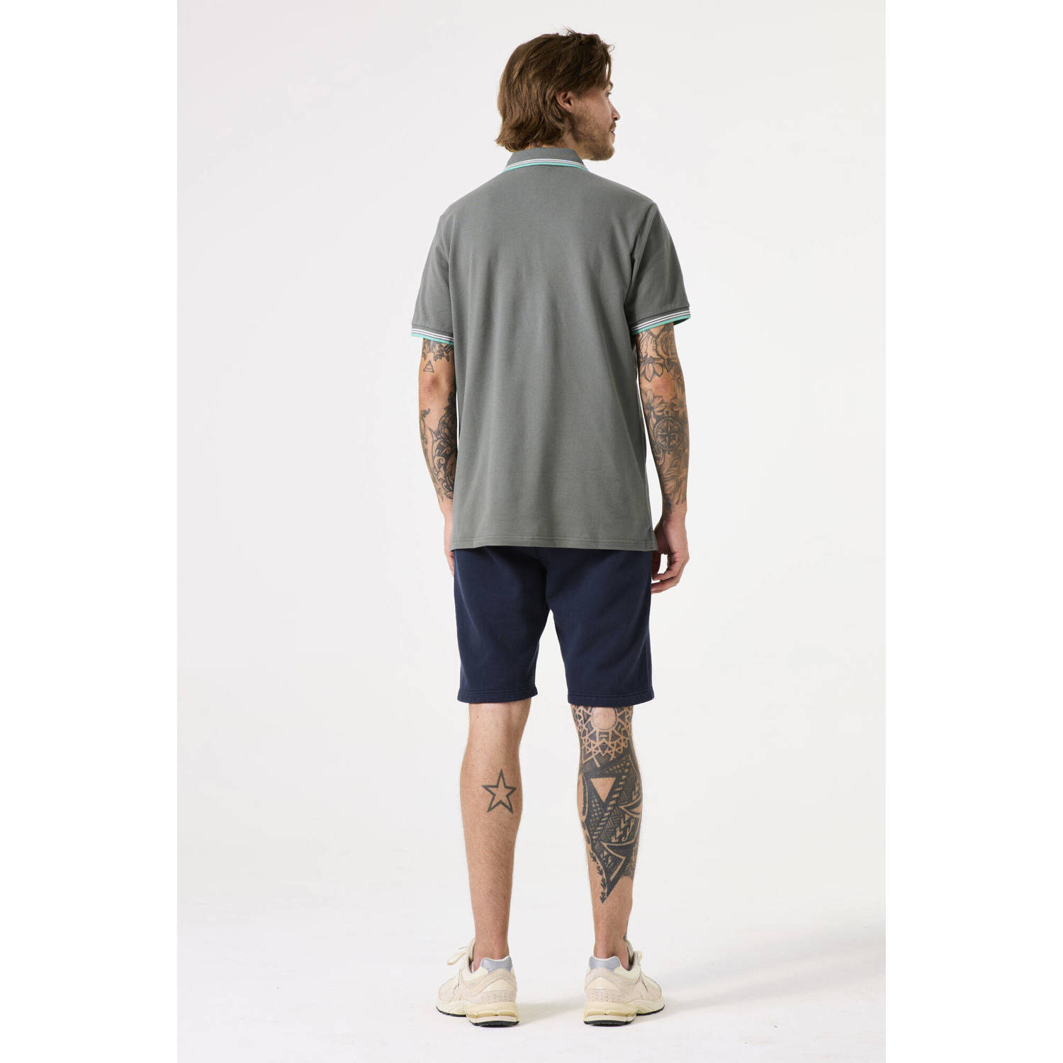 Garcia regular polo grijsgroen