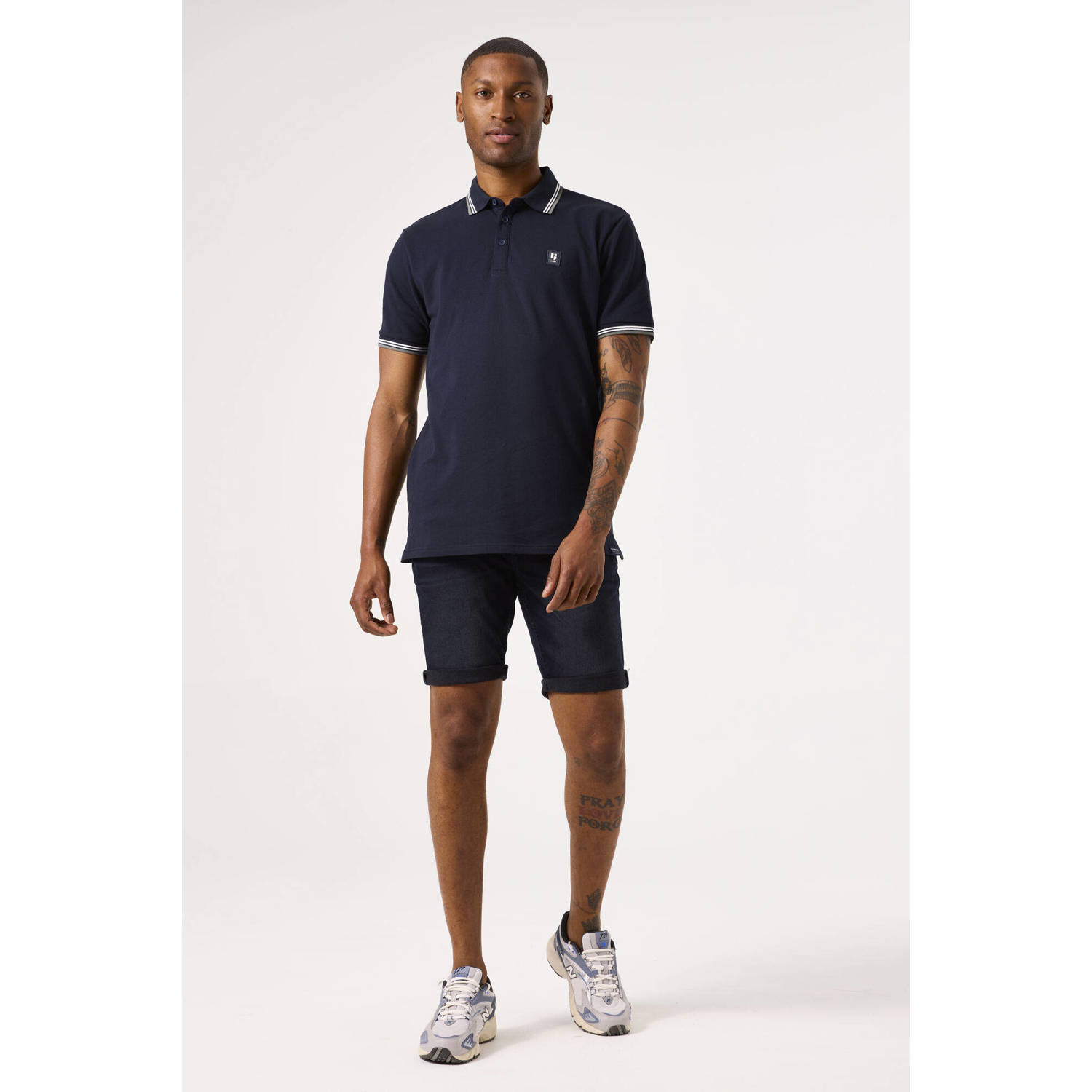 Garcia regular polo donkerblauw