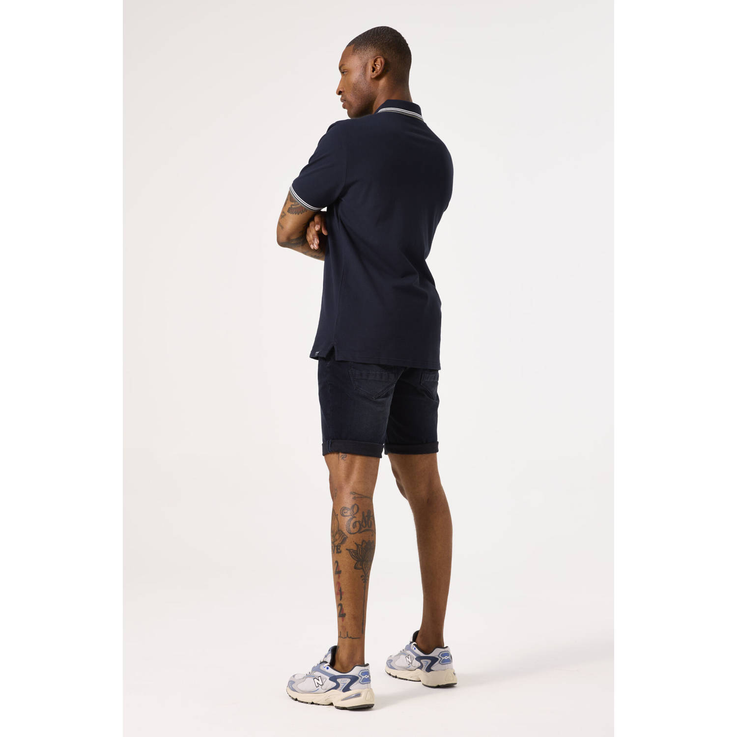 Garcia regular polo donkerblauw