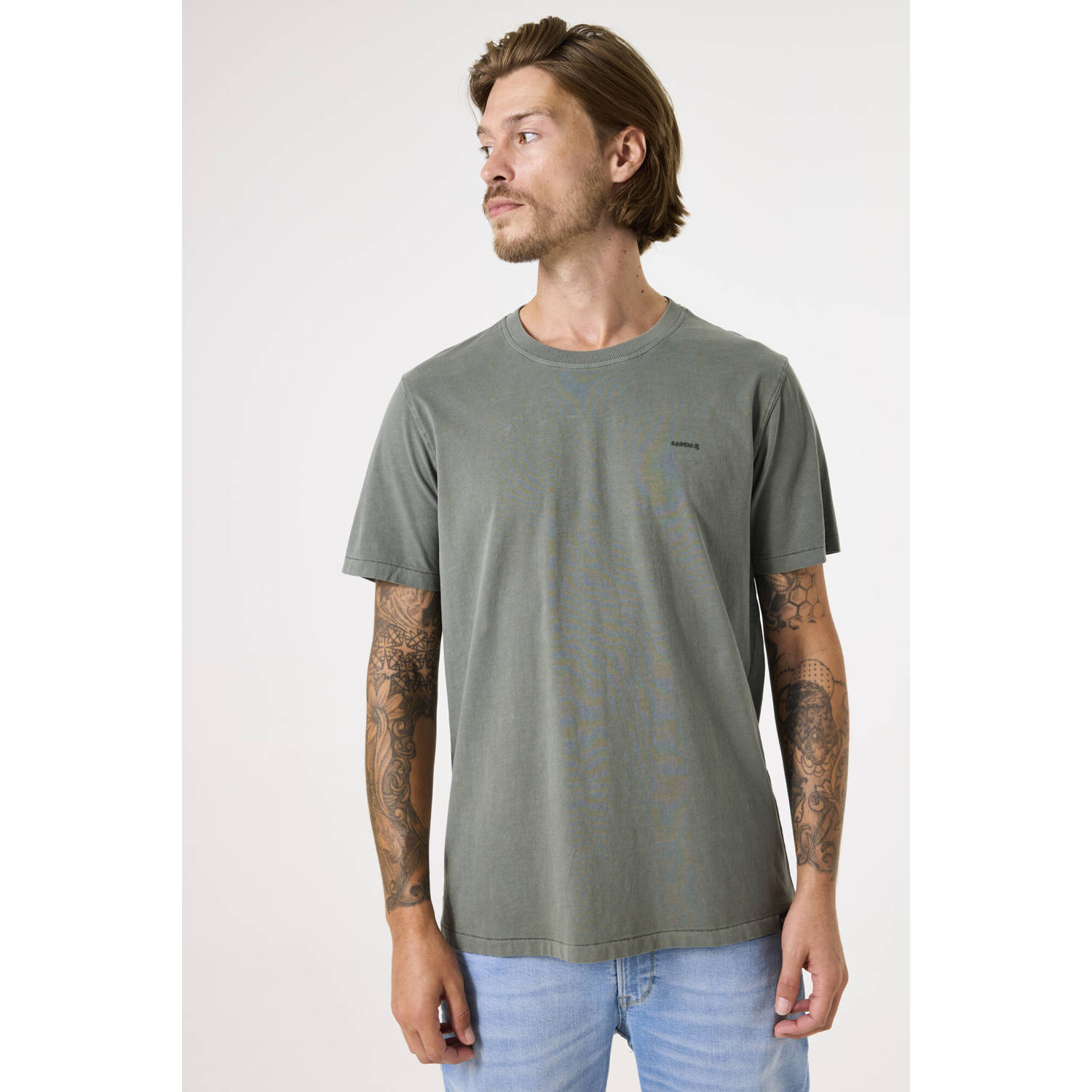 Garcia T-shirt grijsgroen