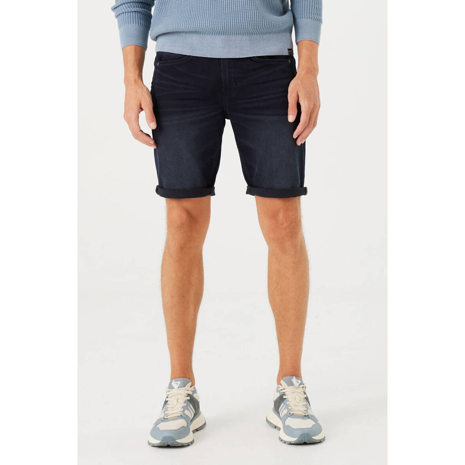 Garcia slim denim short dark used