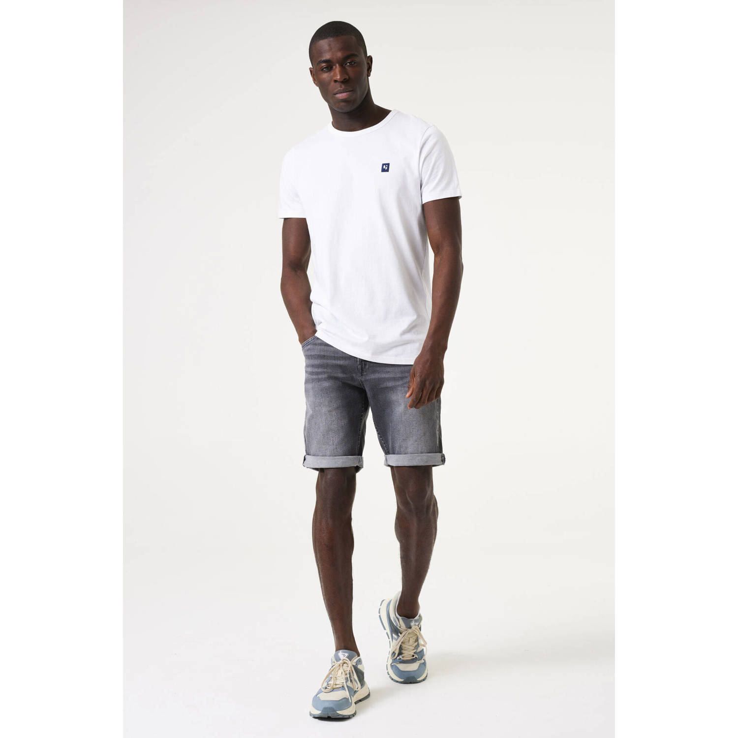 Garcia regular denim short grey denim