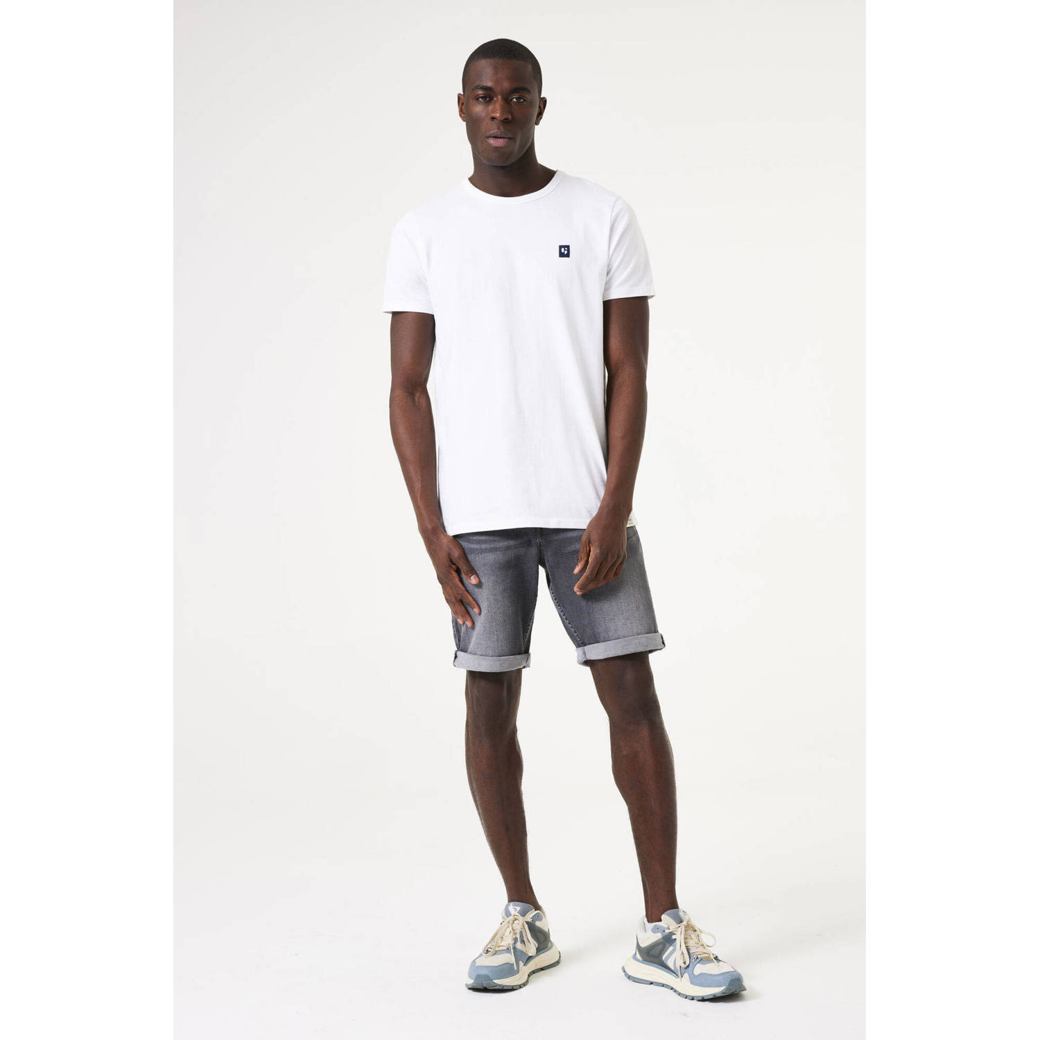 Garcia regular denim short grey denim