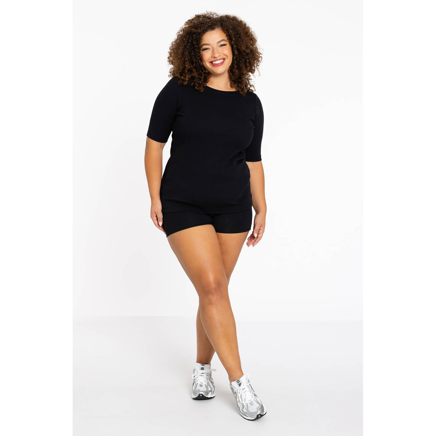 YOEK Lounge T-shirt zwart